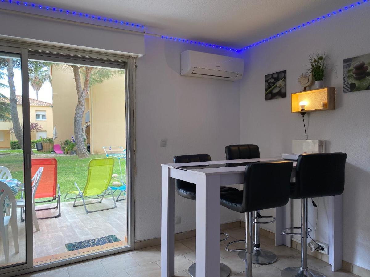 T2 Rdc A Canet En Roussillon Europa 4 Pers ,Piscine,Clim, Tennis, Parking Kültér fotó