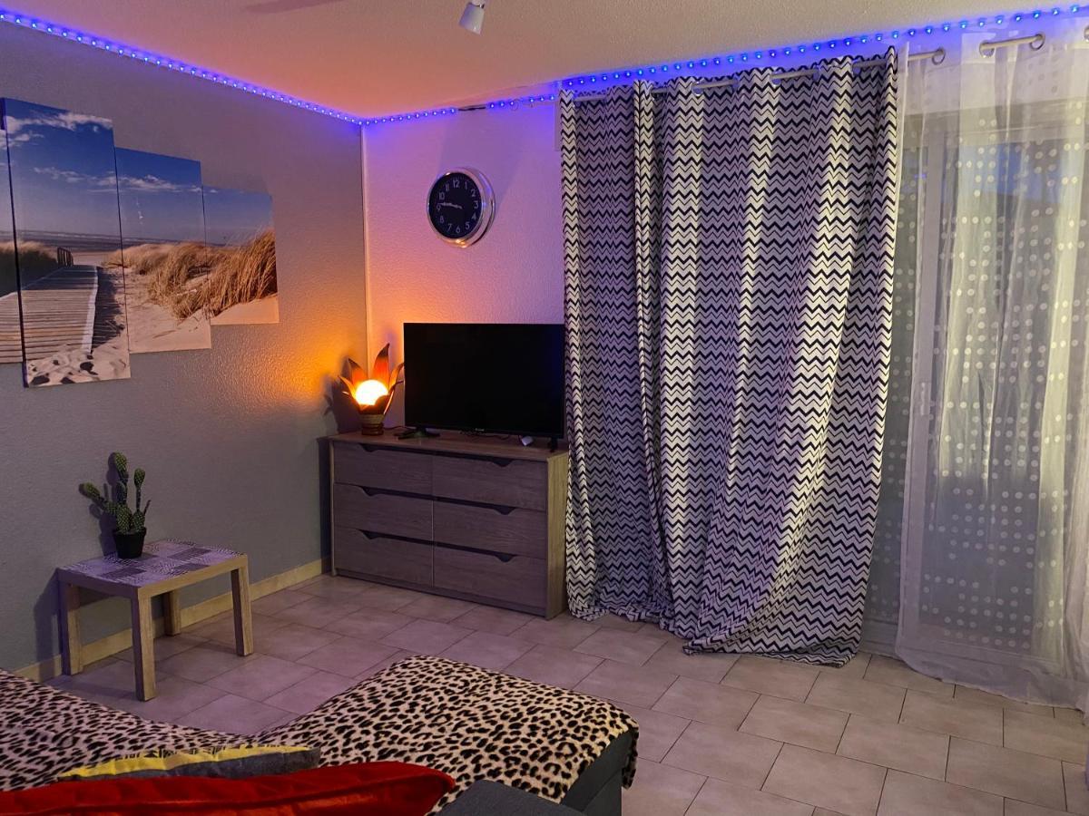 T2 Rdc A Canet En Roussillon Europa 4 Pers ,Piscine,Clim, Tennis, Parking Kültér fotó