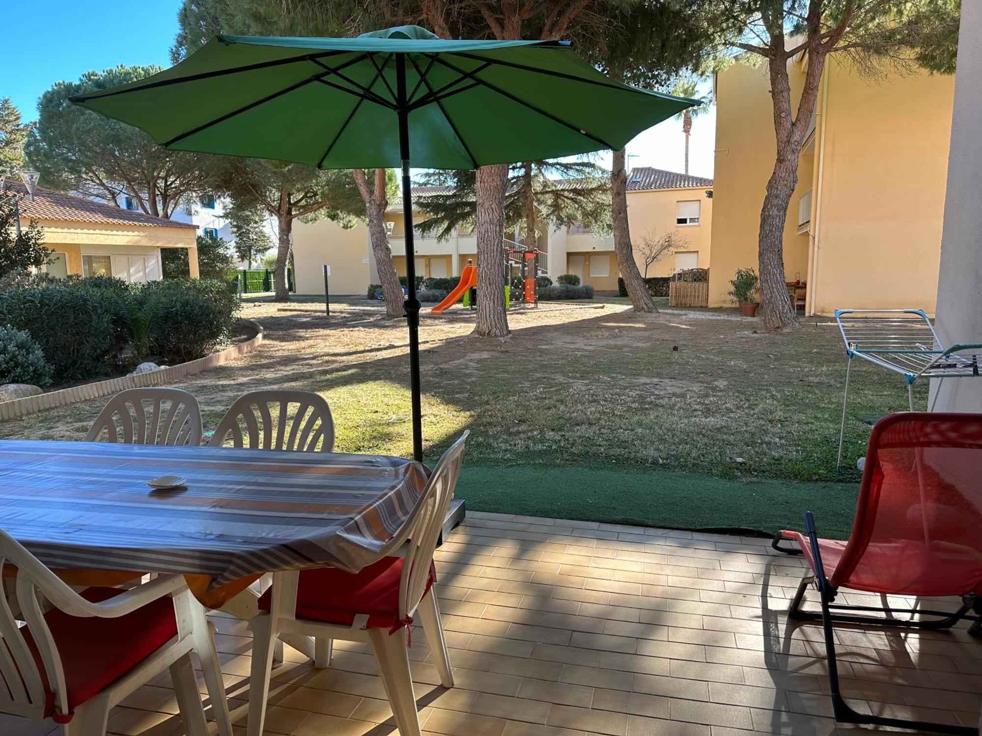 T2 Rdc A Canet En Roussillon Europa 4 Pers ,Piscine,Clim, Tennis, Parking Kültér fotó