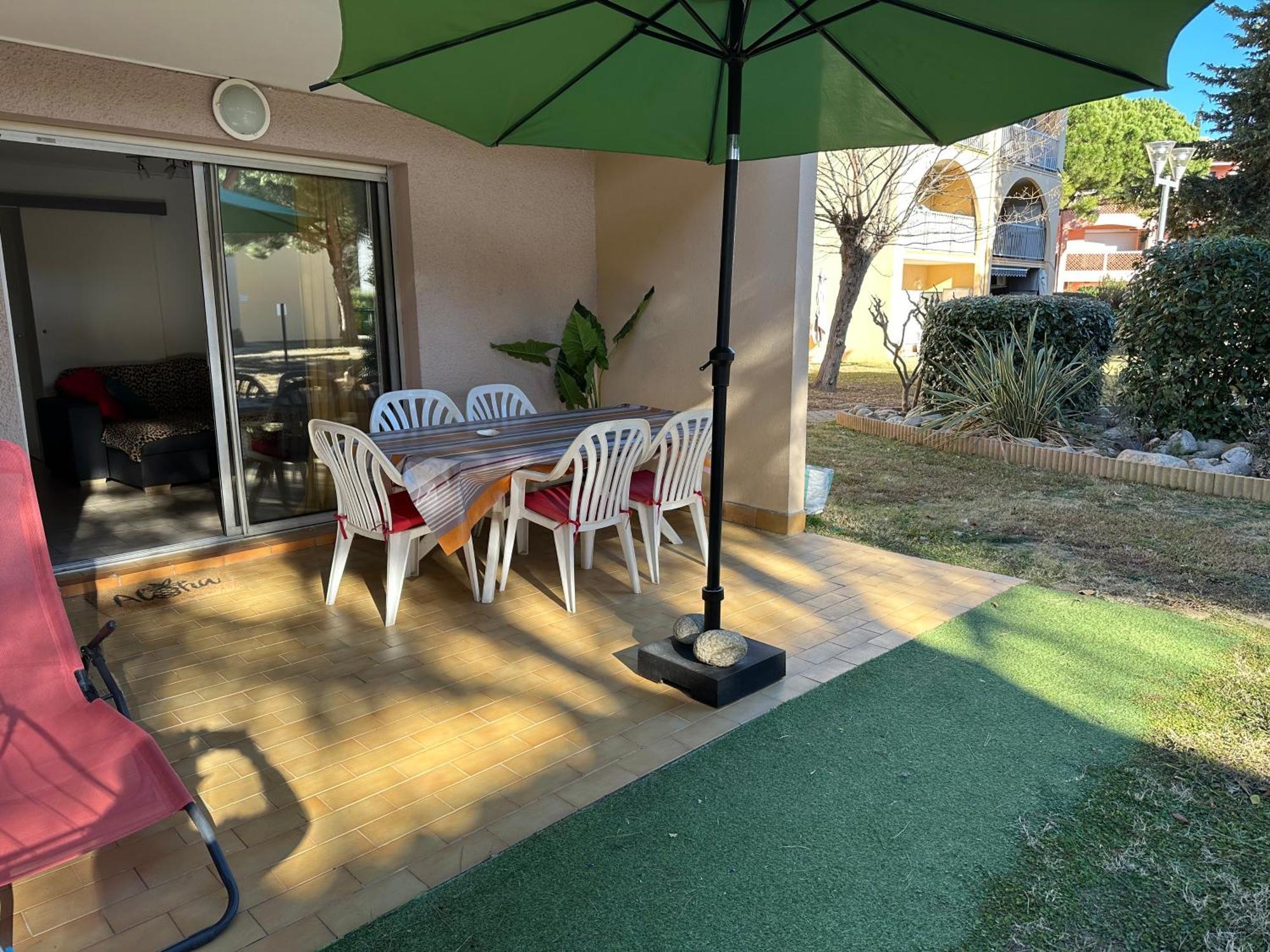 T2 Rdc A Canet En Roussillon Europa 4 Pers ,Piscine,Clim, Tennis, Parking Kültér fotó