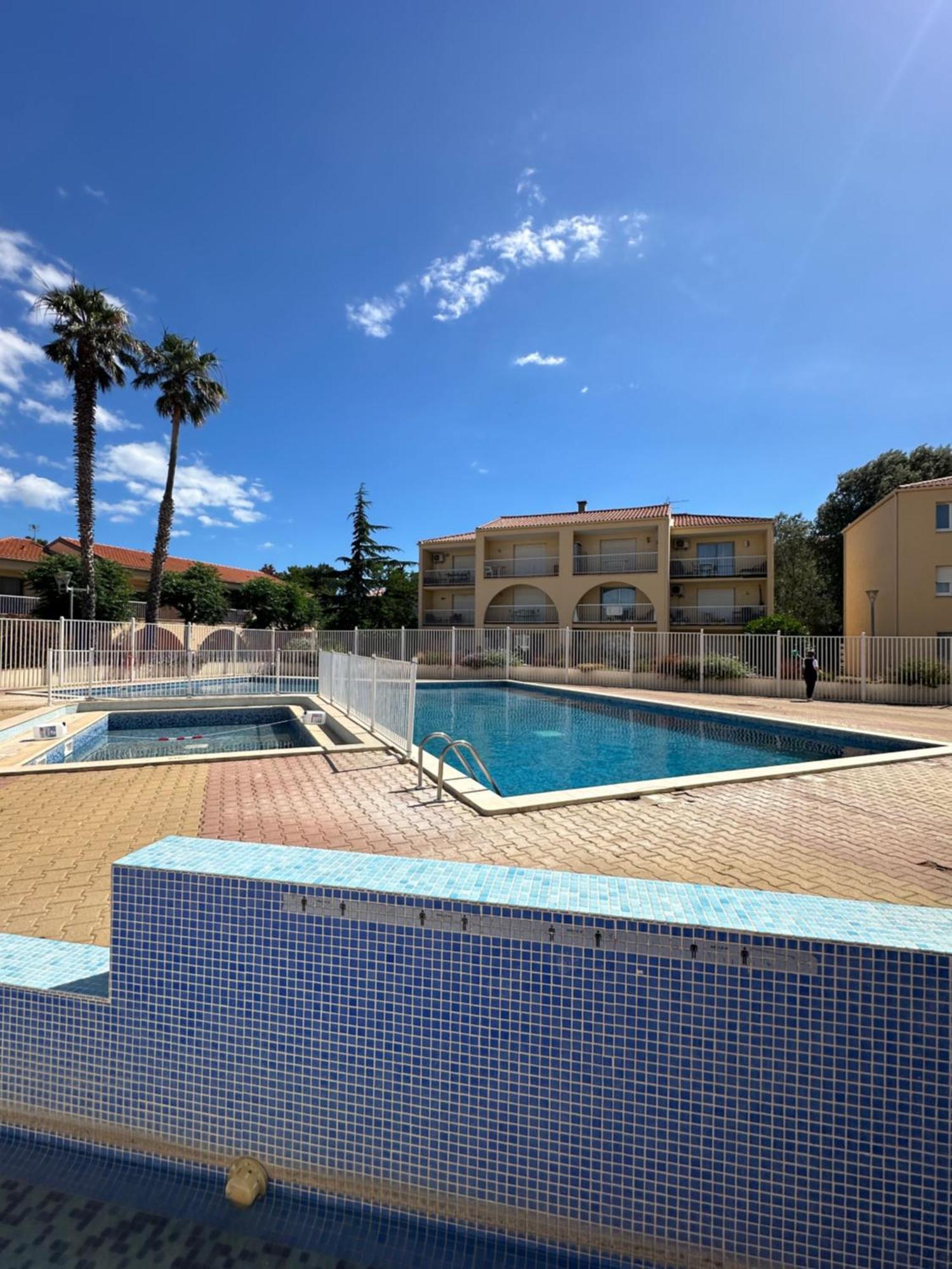 T2 Rdc A Canet En Roussillon Europa 4 Pers ,Piscine,Clim, Tennis, Parking Kültér fotó